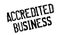 Accredited Business rubber stamp