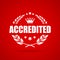 Accredited laurel vector icon