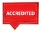 Accredited misty rose pink banner button