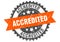 accredited round grunge stamp. accredited