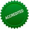 Accredited seal stamp green