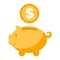 Accumulation money, savings - vector