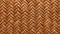 Accurate And Detailed Woven Rattan Fabric With Twill Weave In Medium Brown