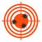 Accurate hits in a target vector illustration.