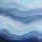 Accurate Topography: Abstract Painting Of Blue Wave