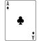 Ace of clubs. A deck of poker cards.