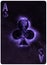 Ace of  Clubs playing card Abstract Background