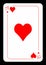 Ace of hearts original playing card design