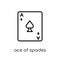 Ace of spades icon from Arcade collection.