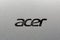 Acer logo closeup on laptop metal surface