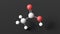 acetic acid molecule, molecular structure, food additive e260, ball and stick 3d model, structural chemical formula with colored