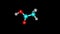 Acetic acid molecule rotating video Full HD