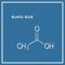 Acetic Acid, Structural chemical formula