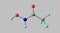 Acetohydroxamic acid molecular structure isolated on grey
