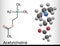 Acetylcholine, ACh molecule. It is parasympathomimetic neurotransmitter, vasodilator agent, hormone, human metabolite. Structural