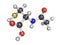 Acetylcysteine (NAC) mucolytic drug, chemical structure. Also us