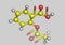 Acetylsalicylic acid molecular model