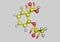 Acetylsalicylic acid molecular model