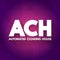 ACH - Automated Clearing House acronym, business concept background