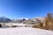 Achenkirch Alpine village in Austria covered in snow, winter in