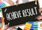 ACHIEVE RESULT , Results compass , businessman ACHIEVE RESULT ,