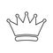 Achievement, crown, king, winner outline icon