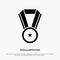 Achievement, Education, Medal solid Glyph Icon vector
