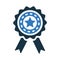 Achievement, label, tag, badge icon. Simple vector sketch.