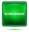 Achievement Neon Light Green Square Button