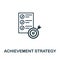 Achievement Strategy icon outline style. Thin line creative Achievement Strategy icon for logo, graphic design and more