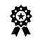 Achievement, tags, badge icon. Black vector graphics