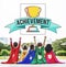 Achievement Trophy Cup Success Graphic Concept