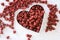 Achiote Seeds in a Heart Shape