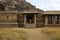 Achyuta Raya temple, Hampi, Karnataka. Sacred Center. View from the east. Also seen is the entrance to ardha-mandapa, a portion of