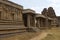 Achyuta Raya temple, Hampi, Karnataka. Sacred Center. View from the south-east. Also seen is the entrance to ardha-mandapa, a port