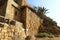 Achziv Park - the ruins of an ancient port of the crusader era on the shores of the Mediterranean Sea