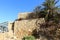 Achziv Park - the ruins of an ancient port of the crusader era on the shores of the Mediterranean Sea