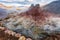 acidic geyser in Landmannalaugar in Iceland