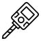 Acidity ph meter icon, outline style