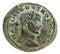 Acient Roman copper coin of Galerius Maximianus.