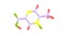 Acipimox molecular structure isolated on white