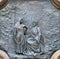 Acireale - The bronze relief of Jesus with the Samaritan woman at the well  - Basilica Collegiata di San Sebastiano
