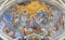 ACIREALE, ITALY, 2018: The fresco of Coronation of Virgin Mary in main apse of church Chiesa di San Camillo by Pietro Vasta