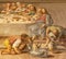 ACIREALE, ITALY - APRIL 11, 2018: The detail of fresco of The miracle at the wedding at Cana in Duomo by Pietro Paolo Vasta