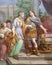 ACIREALE, ITALY - APRIL 11, 2018: The fresco of Esther and king Xerxes in church Chiesa di San Camillo by Pietro Paolo Vasta