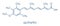 Acitretin psoriasis drug molecule. Skeletal formula.