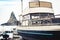 Acitrezza harbor with fisher boats next to Cyclops islands, Catania, Sicily