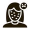 Acne Face Sad Girl Icon Illustration