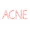 Acne word concept