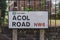 Acol Road street name sign, London Borough of Camden